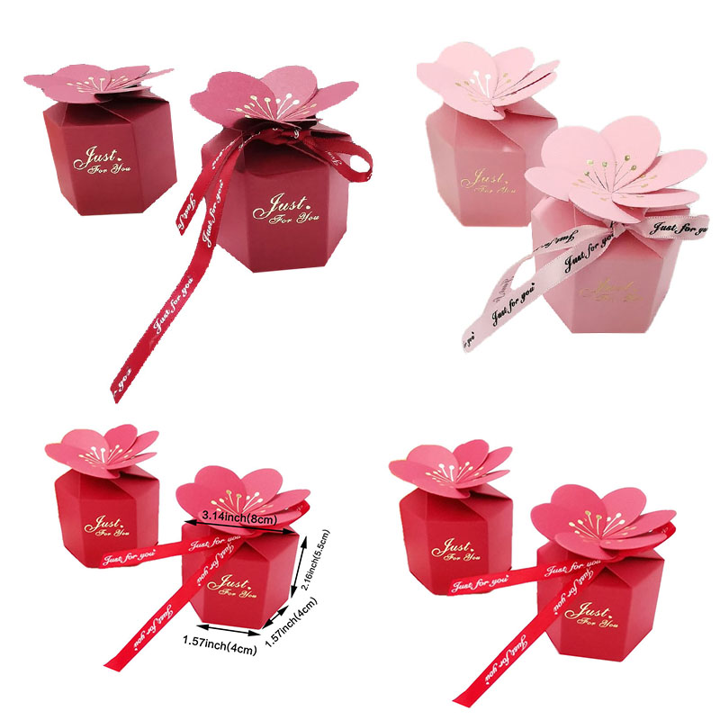 Wedding Supply List - 20/30/50PCS Hochzeit Blütenblatt Candy Box Schokolade