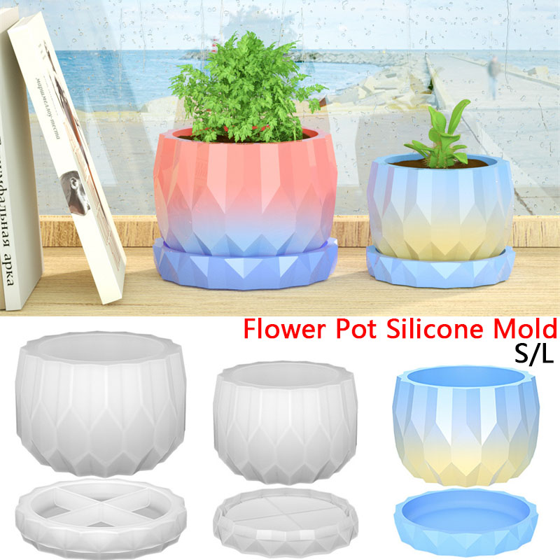Flower Girl Basket - 1 Set Silikon-Pflanzgefäßformen für Beton, Blumentopf