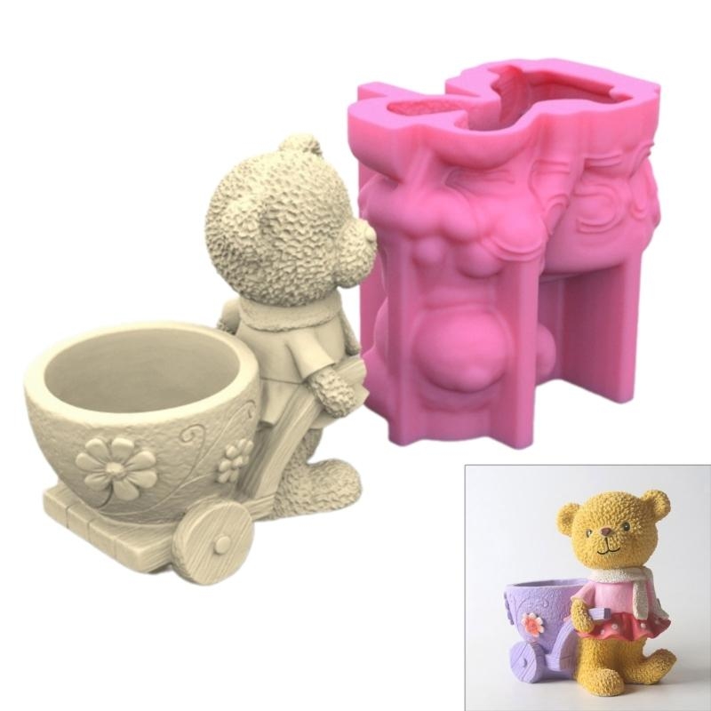 Flower Girl Basket - 3D DIY Blumentöpfe Form Silikon Beton