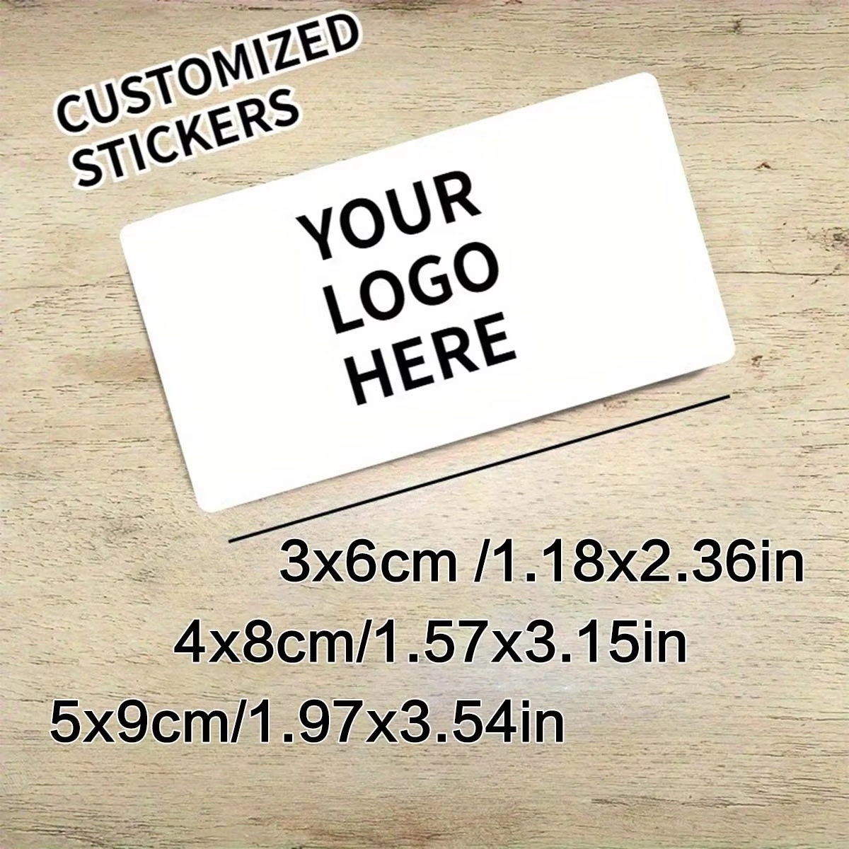Wedding Packaging - Maßgeschneiderte rechteckige Aufkleber – Personalisierte Logos