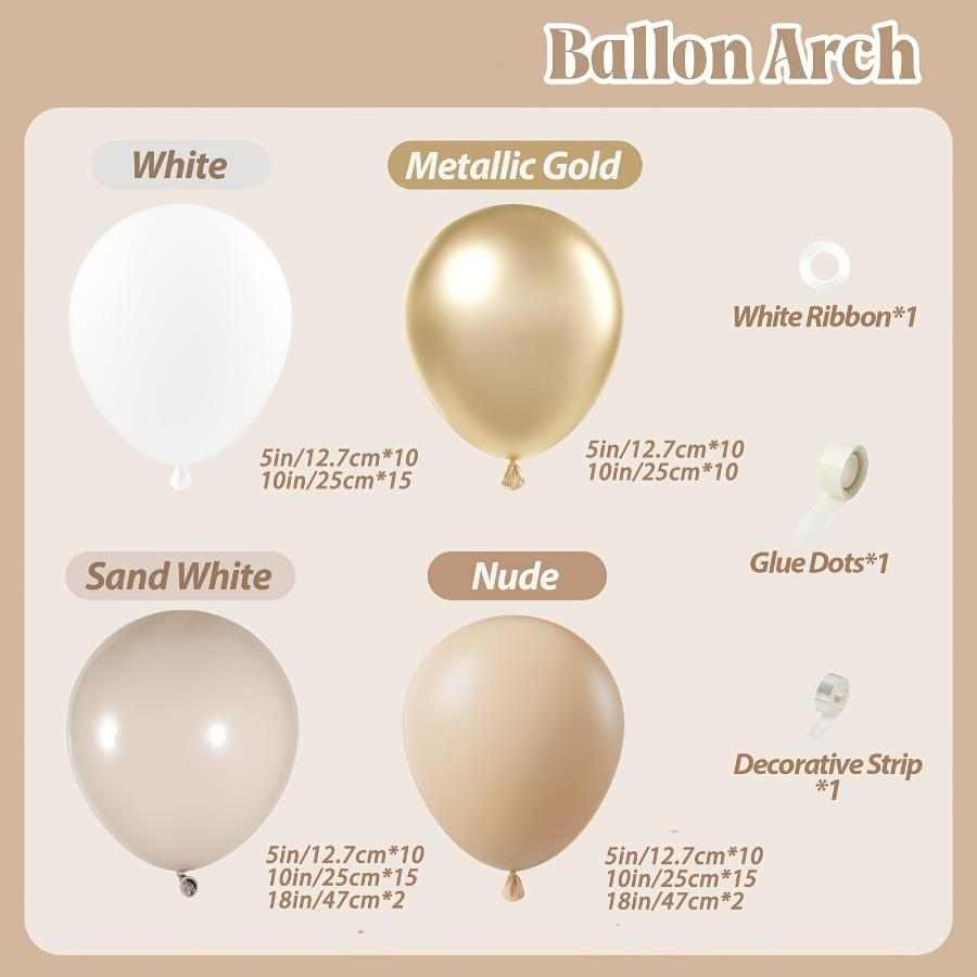 102-teiliges Weiß-Sand Metalli – Wedding Day Supply Kit Bewertung und Preis