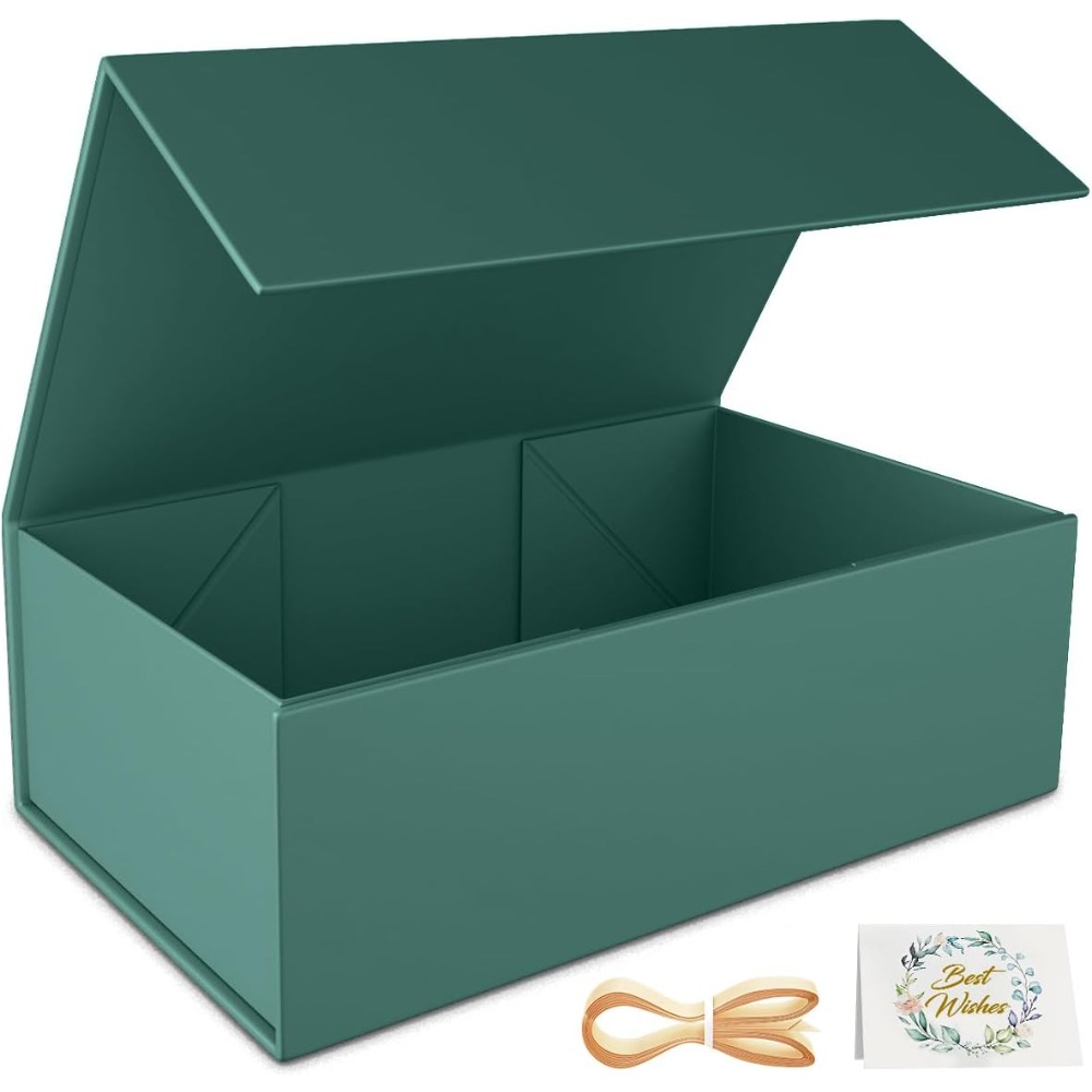 Grüne Geschenkbox mit Magnetve – Wedding Packaging Bewertung und Preis
