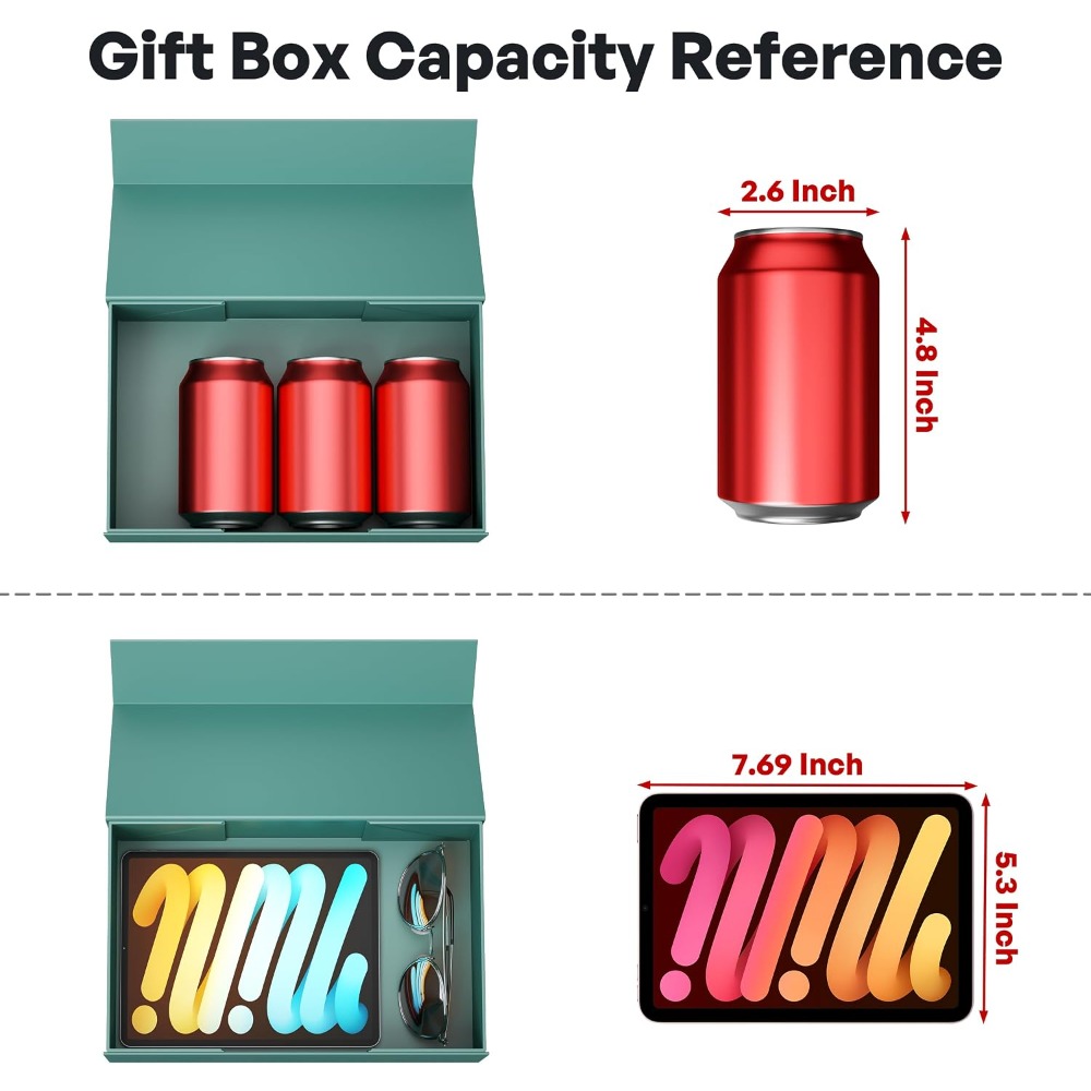 Grüne Geschenkbox mit Magnetve – Wedding Packaging Bewertung und Preis