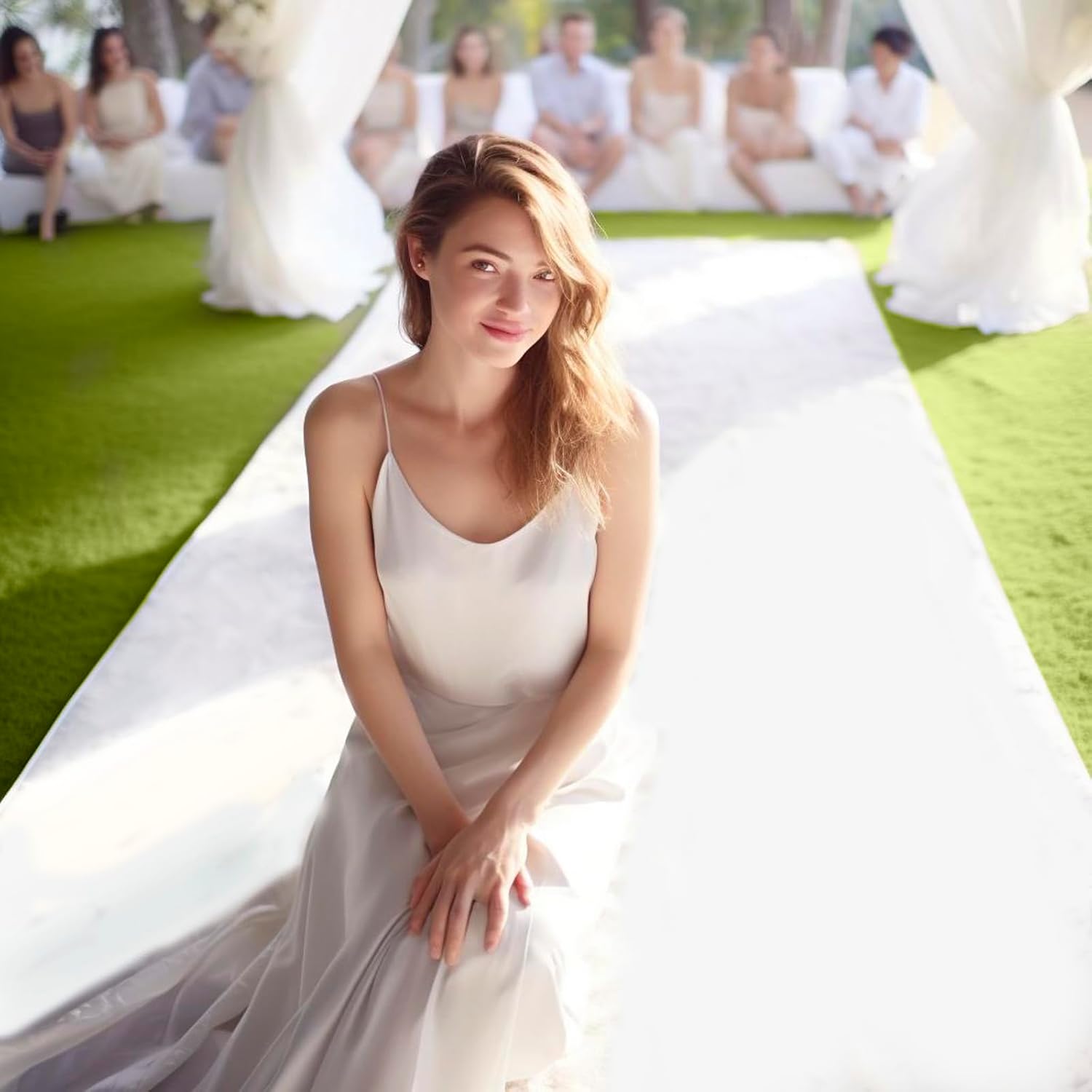 Strapazierfähiger Hochzeitstep – Aisle Runner White Bewertung und Preis