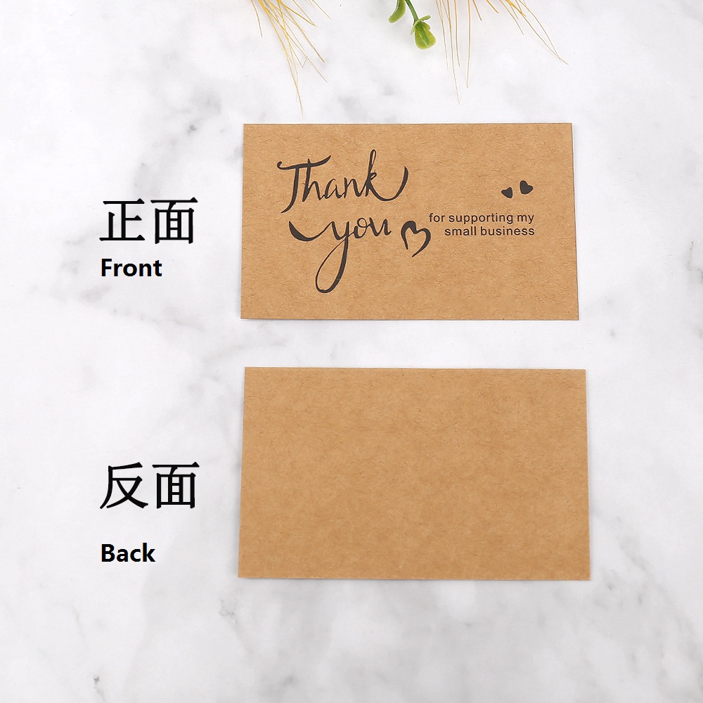 50 Stück Dankeskarten aus Kraf – Wedding/Event Supply Store Bewertung und Preis