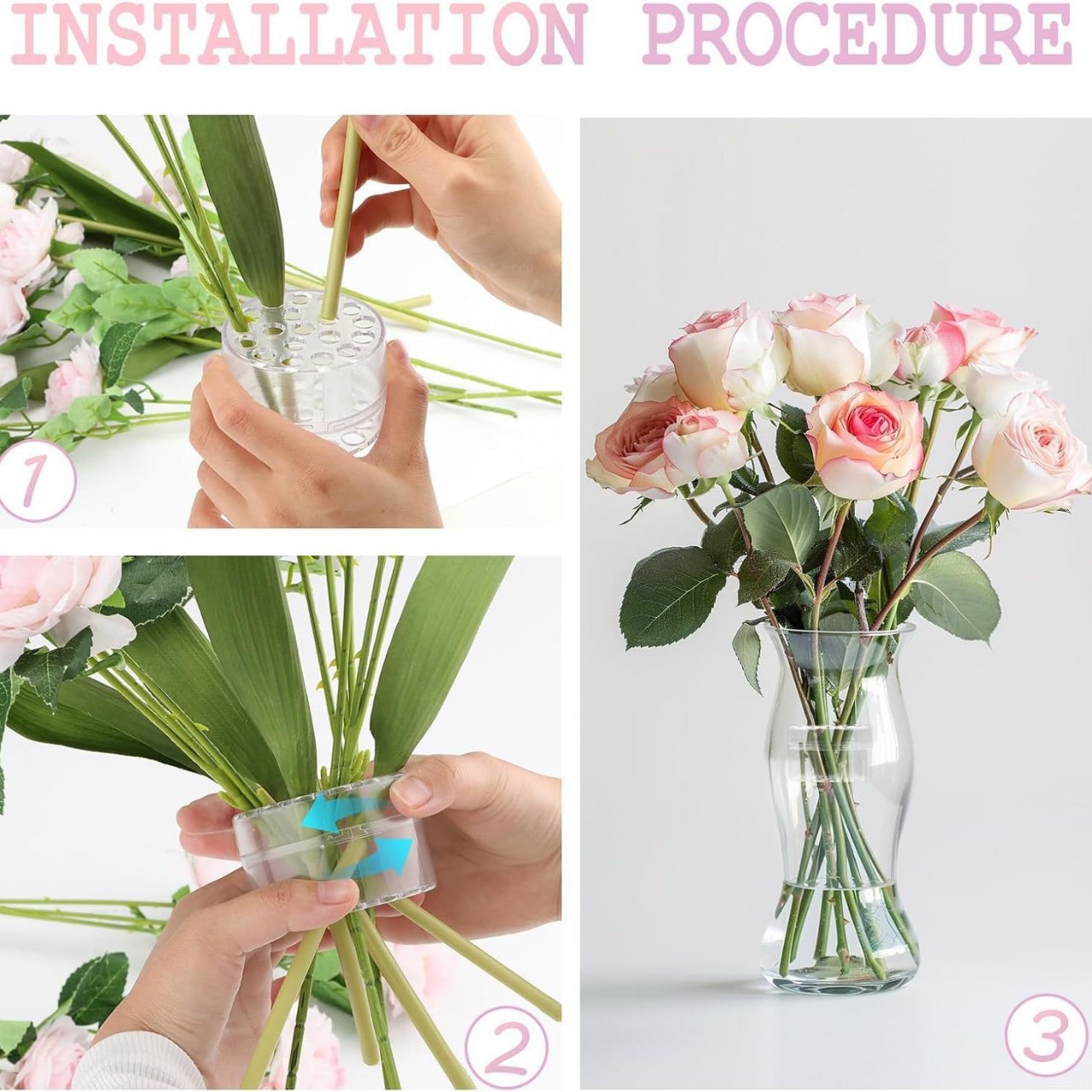 Spiralförmiger Ikebana-Stielha – Flower Girl Basket Bewertung und Preis