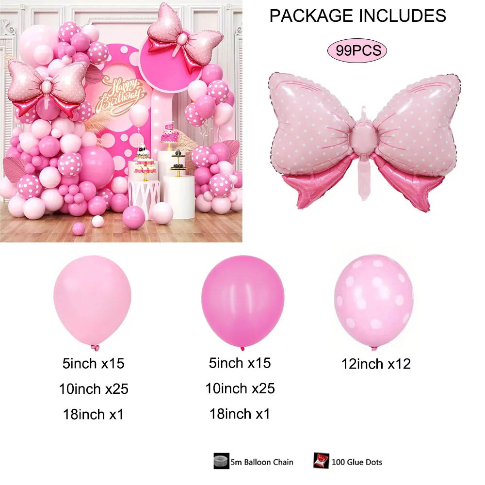 99-teiliges Rosa Schleifen-Min – Wedding Day Supply Kit Bewertung und Preis