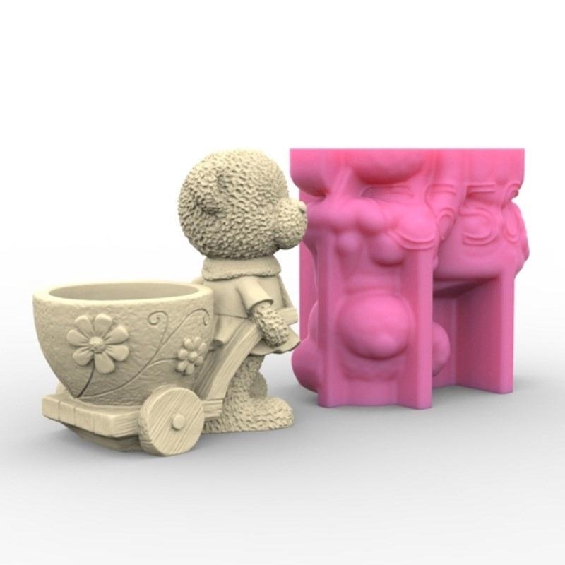 3D DIY Blumentöpfe Form Siliko – Flower Girl Basket Bewertung und Preis