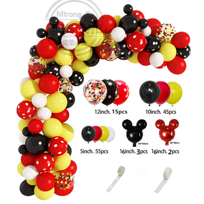 Rot Schwarz Gelb Ballon Girlan – Wedding Day Supply Kit Bewertung und Preis