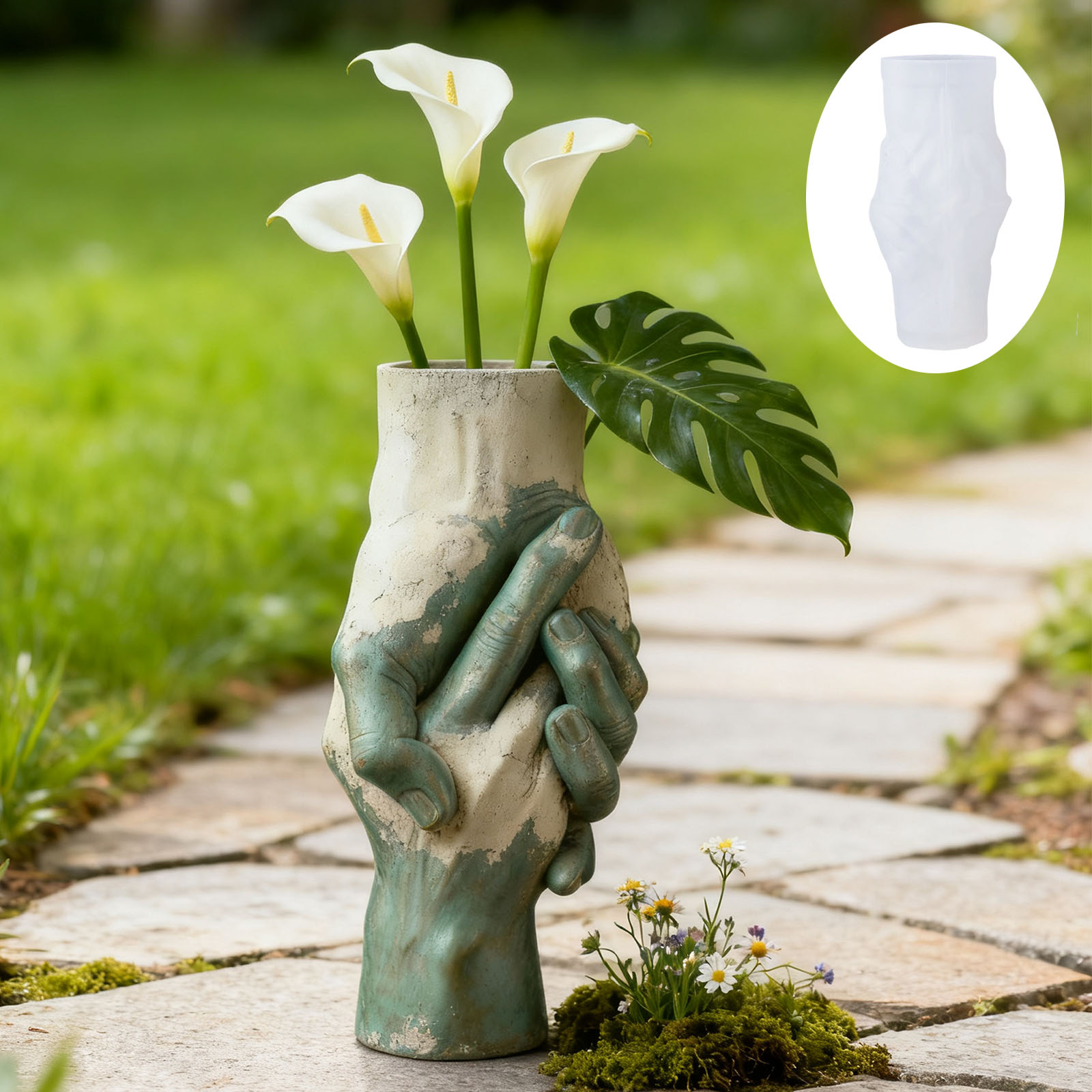 Künstlerische Hand-in-Hand-Vas – Flower Girl Basket Bewertung und Preis
